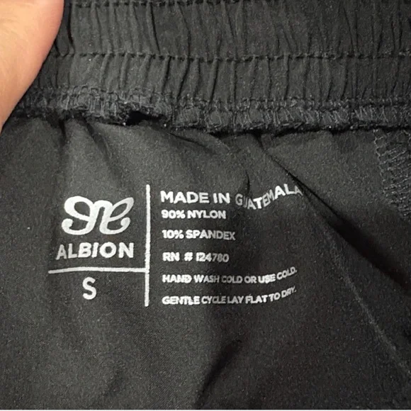 Albion Fit AUDREY WIDE LEG PANTS, BLACK Crop Black Size Small - Picture 4 of 4